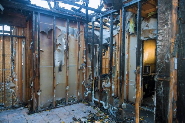 Professional Fire Damage Removal technician working in McLean, TX